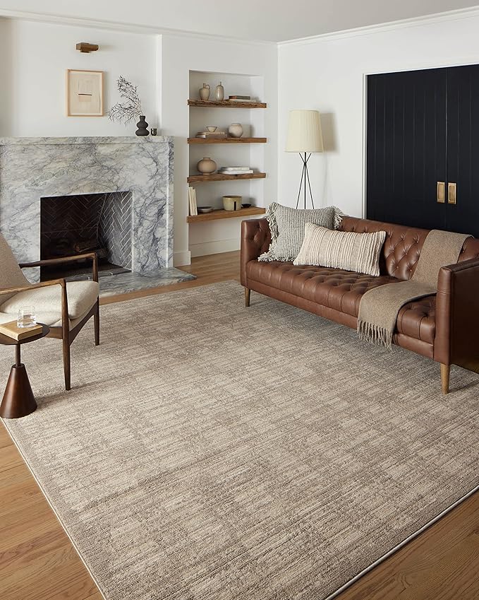 Loloi Darby Collection DAR-07 Pebble/Sand 5'-3" x 7'-6" Area Rug