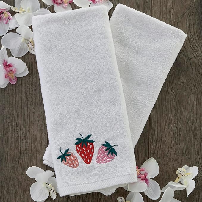 Summer Strawberries Hand Towel (2-Pack)