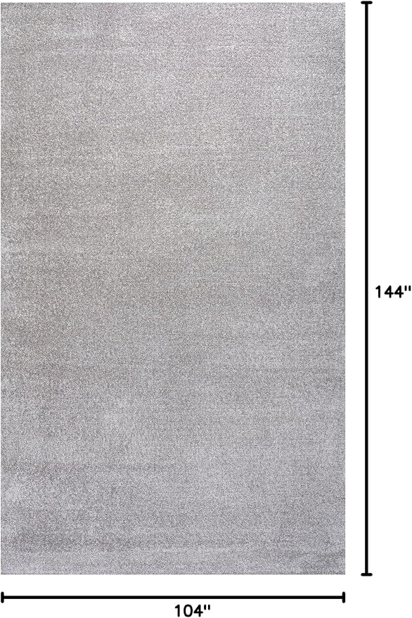 JONATHAN Y Haze Solid Low-Pile Light Gray Indoor Area Rug 9x12, Coastal,Bohemian,Minimalist,Classic, Easy-Cleaning for Living Room,Bedroom,Kitchen,Pet Friendly,Non-Shedding (SEU100K-9)