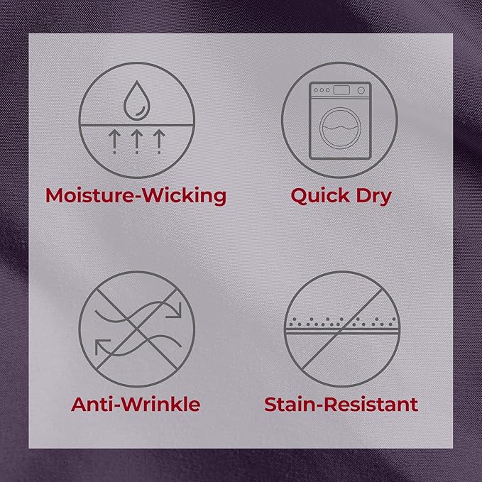 Mellanni Extra Deep Queen Sheets - 4 PC Iconic Collection Bedding - Hotel Luxury, Ultra Soft, Cooling Bed Sheets - Wrinkle, Fade, Stain Resistant (Queen, Purple)