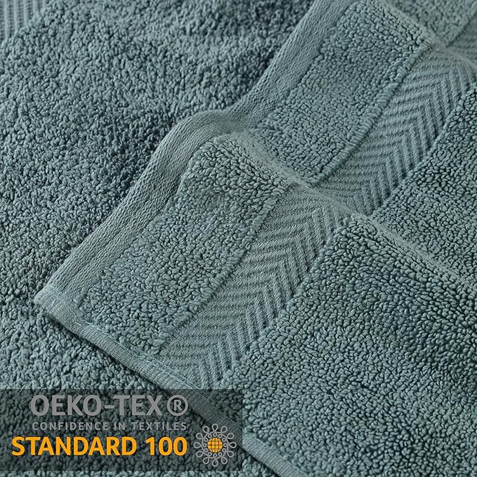 Superior Zero Twist 100% Cotton Bath Sheet Towels, Super Soft, Fluffy and Absorbent, Premium Quality Oversized Bath Sheet Set of 2 - Jade