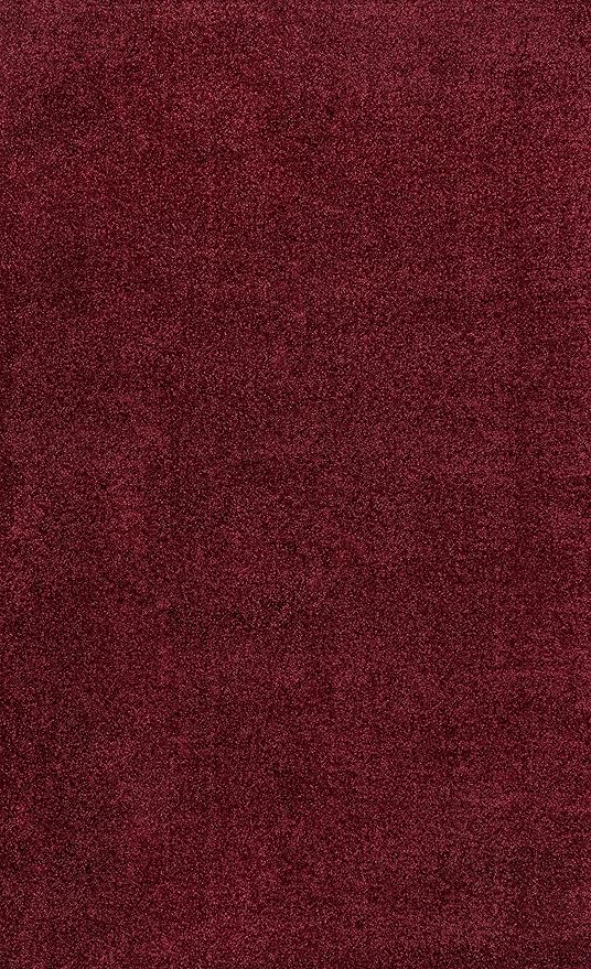 JONATHAN Y Haze Solid Low-Pile Dark Red Indoor Area Rug 10x14, Coastal,Bohemian,Minimalist,Classic, Easy-Cleaning for Living Room,Bedroom,Kitchen,Pet Friendly,Non-Shedding (SEU100Q-14)