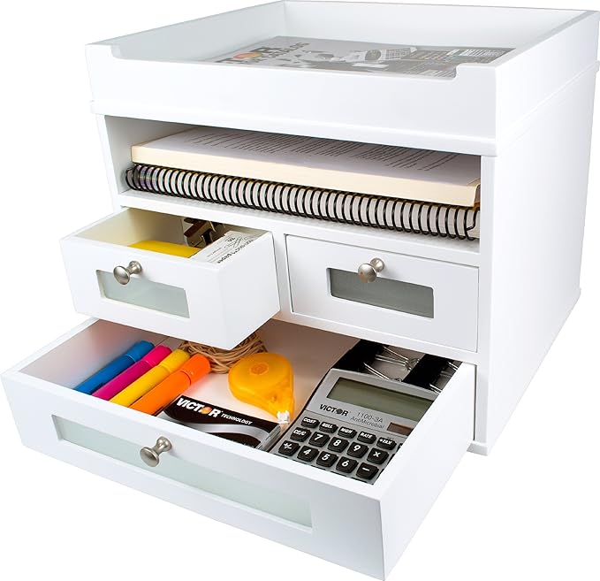 Victor W5500 Pure White Tidy Tower