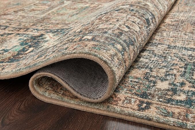 Loloi Margot Collection MAT-02 Terracotta/Lagoon 8'-6" x 11'-6" Area Rug feat. CloudPile, No-Shed Easy Clean Large Patterned Area Rug for Living Room, Bedroom, Dining Area