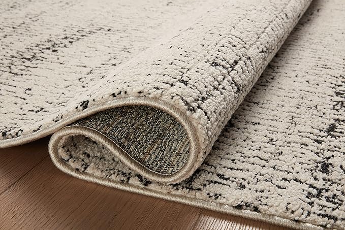 Loloi Darby Collection DAR-02 Oatmeal/Charcoal 5'-3" x 7'-6" Area Rug