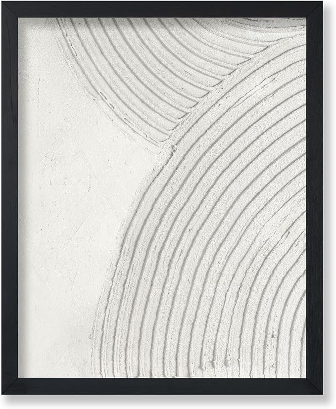 Poster Master Soft Lines Poster – Spiral Circle Print – Texture Art – Abstract Design – Mid-Century Modern Style – Aesthetic Theme – Acrylic Waves – Rustic Bedroom Accent – 24x32 UNFRAMED wall decor