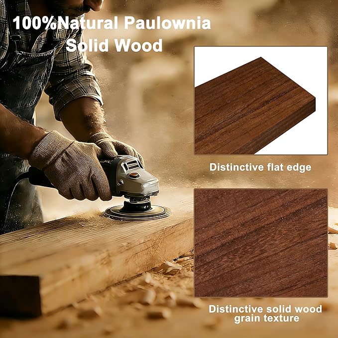 12x36 Inch Floating Shelves for Wall, Extra Long White Wall Shelves, Set of 2, Hanging Invisible Brackets Floating Shelves for Living Room,Bedroom,and Kitchen (Walnut, 2T60IN)