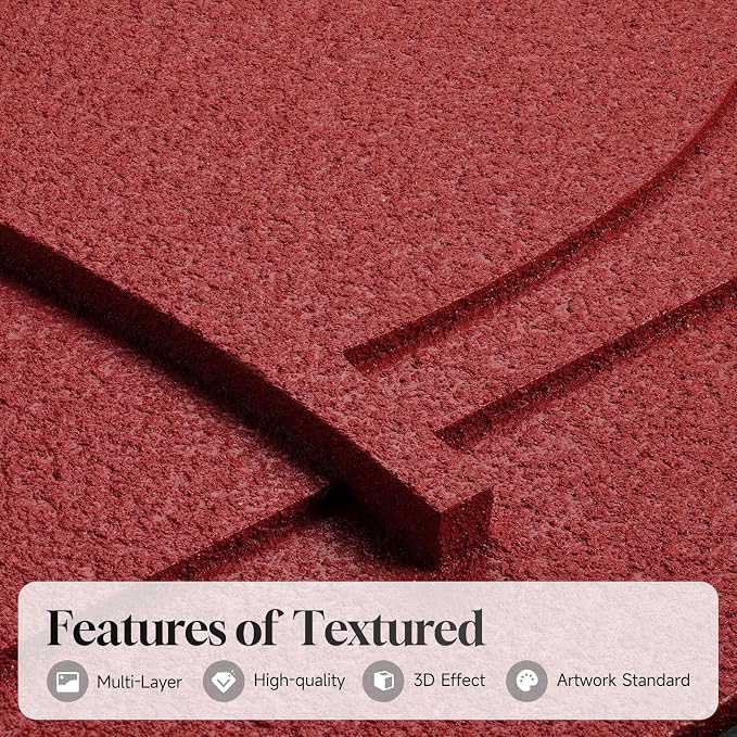 Framed 3D Abstract Wall Art, Modern Minimalist Geometric Textured Paintings Artwork for Walls, Red Terracotta Pictures for Living Room, Bedroom, Dining Room, Hallway Wall Decor 24x36 In