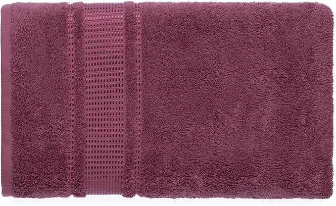 Melissa Linen, 100% Cotton Washcloths for Bathroom, 4-Piece 12x12 in Wash Cloth Set, Turkish Small Hand Towels, Soft Rags for Face and Body, (Dark Reddish Purple Washcloths)