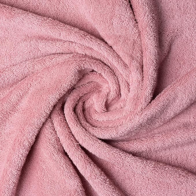 Melissa Linen, Bath Sheet, 100% Turkish Cotton Towel for Bathroom, Absorbent, Quick Dry, Durable and Soft Shower Towel, 35 in x 60 in Large, Spa and Hotel Quality, Dusty Pink