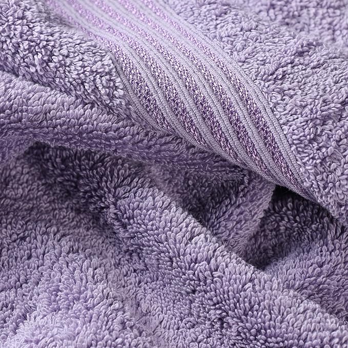 Superior Heritage Egyptian Cotton Face Towel Set, Small Towels for Kitchen, Home Bathroom, Guest Bath, Luxury Essentials, Plush, Absorbent, Washcloths, Spa, Hotel, Resort, Set of 10, Royal Purple