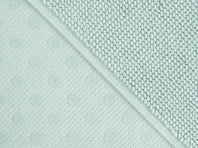 Cotton Paradise 100% Cotton Turkish Bathmat Rug, Soft Absorbent Quick Dry Non Slip, 17x24 Bathmat Rug, Mint Green