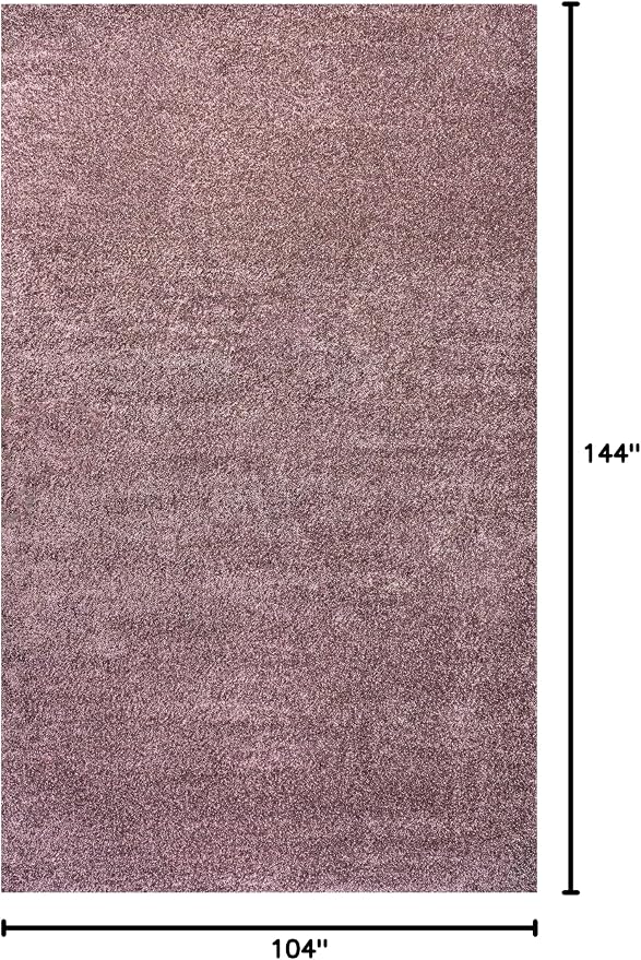 JONATHAN Y Haze Solid Low-Pile Light Purple Indoor Area Rug 9x12, Coastal,Bohemian,Minimalist,Classic, Easy-Cleaning for Living Room,Bedroom,Kitchen,Pet Friendly,Non-Shedding (SEU100R-9)