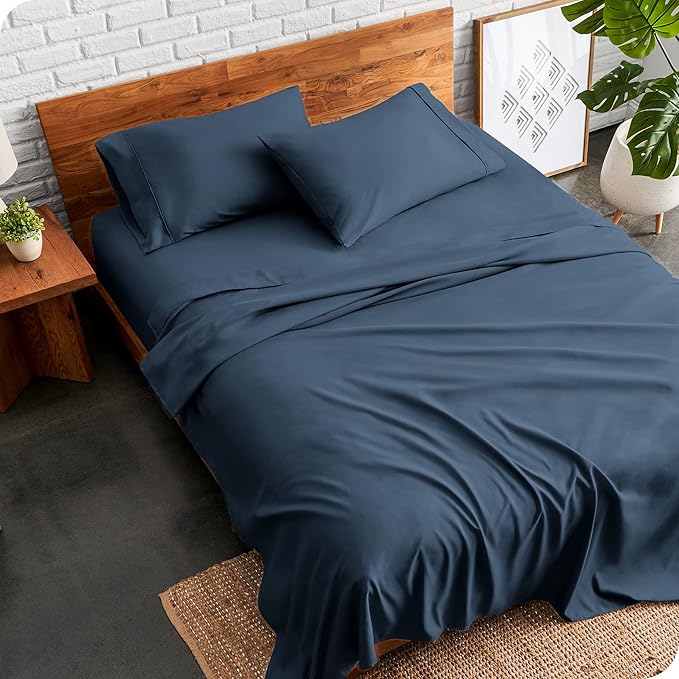 Bare Home Twin XL Sheet Set - 1800 Ultra-Soft Microfiber Twin Extra Long Bed Sheets - Double Brushed - Deep Pockets - Easy Fit - 3 Piece Set - Bedding Sheets & Pillowcases (Twin XL, Bering Sea)