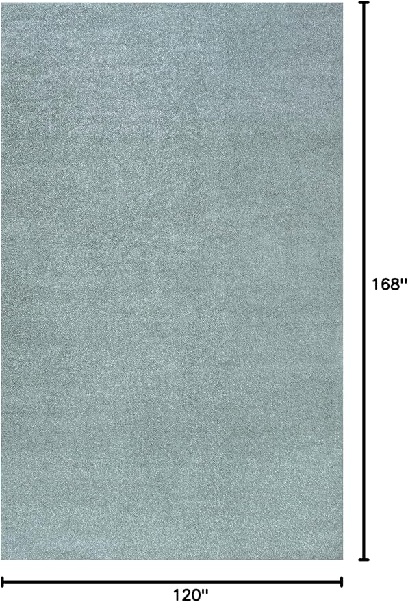 JONATHAN Y Haze Solid Low-Pile Aqua Blue Indoor Area Rug 10x14, Coastal,Bohemian,Minimalist,Classic, Easy-Cleaning for Living Room,Bedroom,Kitchen,Pet Friendly,Non-Shedding (SEU100S-14)