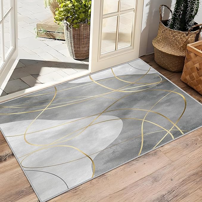 Mid Century Modern Rugs 8x10-6x9 Rug - Mid Century Modern Home Decor & Room Decor - Abstract Area Rug - Minimalist Rugs for Living Room Bedroom - Line Art Carpet - Mid Century Modern Gifts