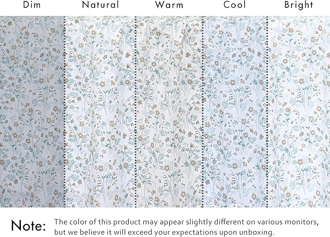 RUVANTI 100% Cotton Percale Sheets Twin XL Size 4 Piece Set, Cooling Bed Sheets for Hot Sleepers, Deep Pocket 16”, Breathable Lightweight & Durable, Crisp Hotel Style Sheets, Fleur & Field