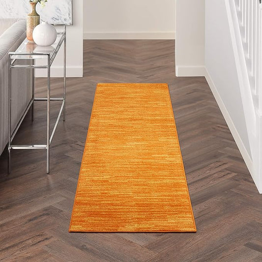 Nourison Home Nourison Essentials Sunburst 2' x 6' Area Rug - Easy Clean, Non Shedding, Bed Room, Living Room, Dining Room, Kitchen (6' Runner)