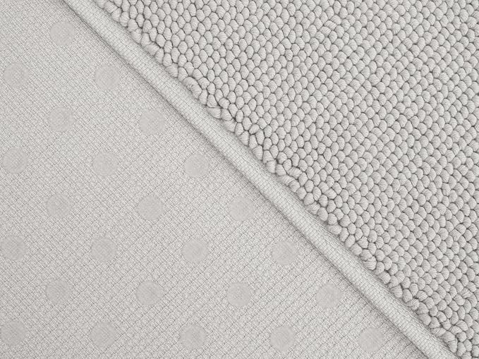 Cotton Paradise 100% Cotton Turkish Bathmat Rug, Soft Absorbent Quick Dry Non Slip, 20x34 Bathmat Rug, Silver Grey