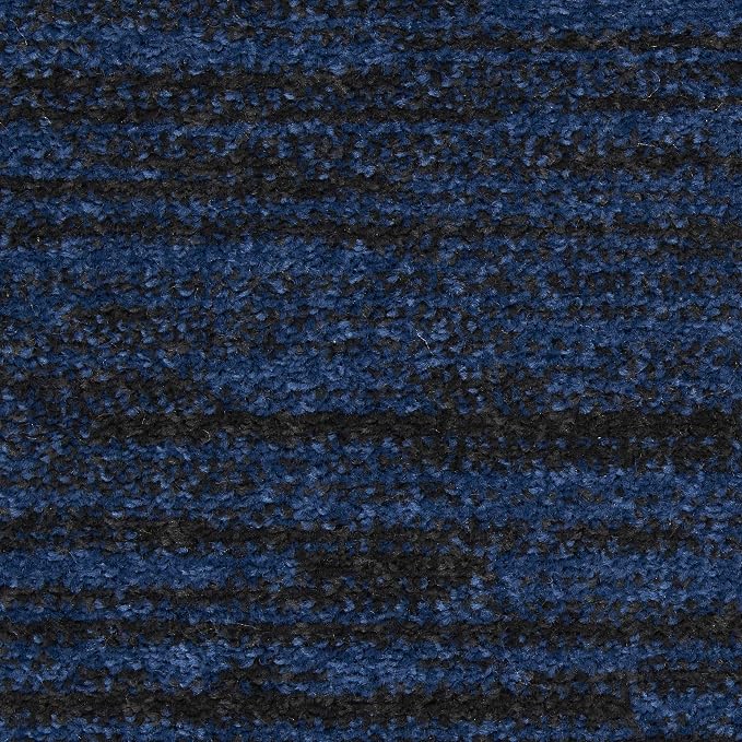 Nourison Home Nourison Essentials Midnight Blue 2'2" x 12' Area Rug - Easy Clean, Non Shedding, Bed Room, Living Room, Dining Room, Kitchen (12' Runner)