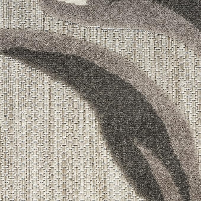 Nourison Home Aloha Beige 5'3" x 7'5" Area Rug - Easy Clean, Non Shedding, Bed Room, Living Room, Dining Room, Kitchen (5' x 8')