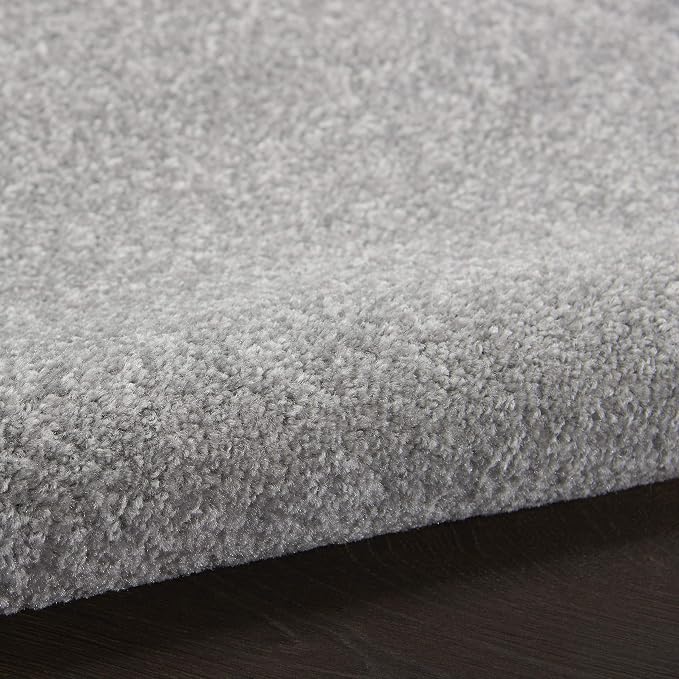 Nourison Home Nourison Essentials Silver Grey 5' x 8' Area Rug - Easy Clean, Non Shedding, Bed Room, Living Room, Dining Room, Kitchen (5' x 8')