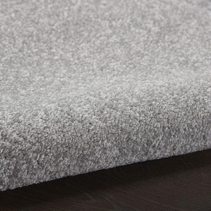 Nourison Home Nourison Essentials Silver Grey 5' x 7' Area Rug - Easy Clean, Non Shedding, Bed Room, Living Room, Dining Room, Kitchen (5' x 7')