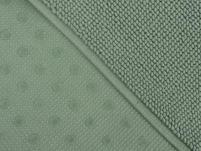 Cotton Paradise Bath Rug for Bathroom, 20x34 inch 100% Cotton Non Slip Bath Mat Rug, Soft Absorbent Machine Washable, Sage Green Bath Rug