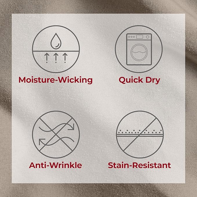 Mellanni Extra Deep Full Sheets - 4 PC Iconic Collection Bedding - Hotel Luxury, Ultra Soft, Cooling Bed Sheets - Wrinkle, Fade, Stain Resistant (Full, Tan)
