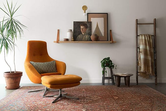 Loloi Loren Collection LQ-06 Red/Multi 7'-6" x 9'-6" Area Rug
