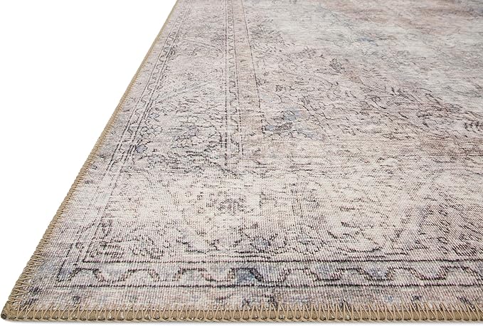 Loloi Loren Collection LQ-04 Silver/Slate 5'-0" x 7'-6" Area Rug