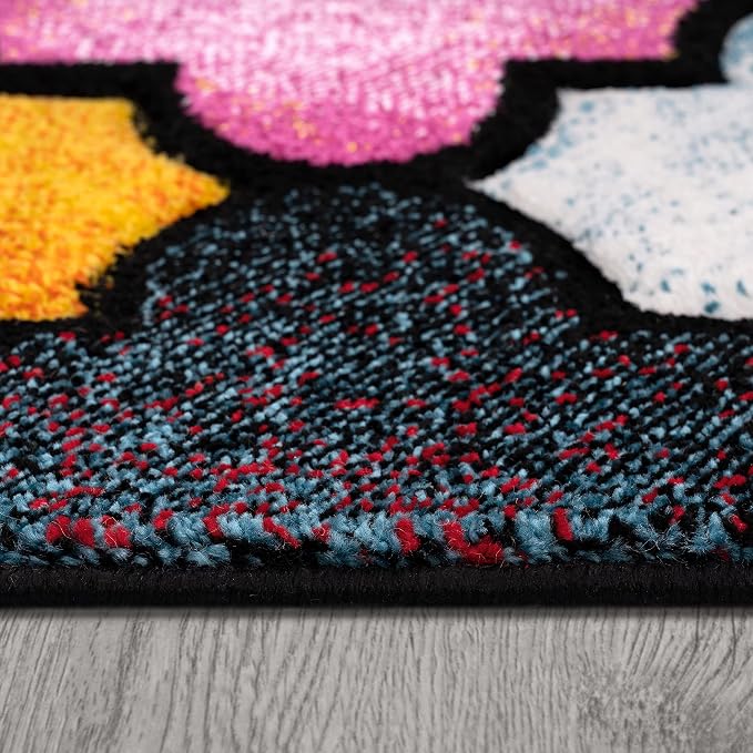 Paco Home Colorful Area Rug with Morrocan Pattern in Multicolor, Size: 2'8" x 9'10"