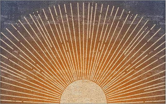 Boho Door Mats Outdoor - Boho Golden Sun Front Door Mat, Welcome Sun Bath Mat, Door Mat Doormat Outdoor Indoor Entrance, Indoor Door Mats for Entryway, 17x30 Inch