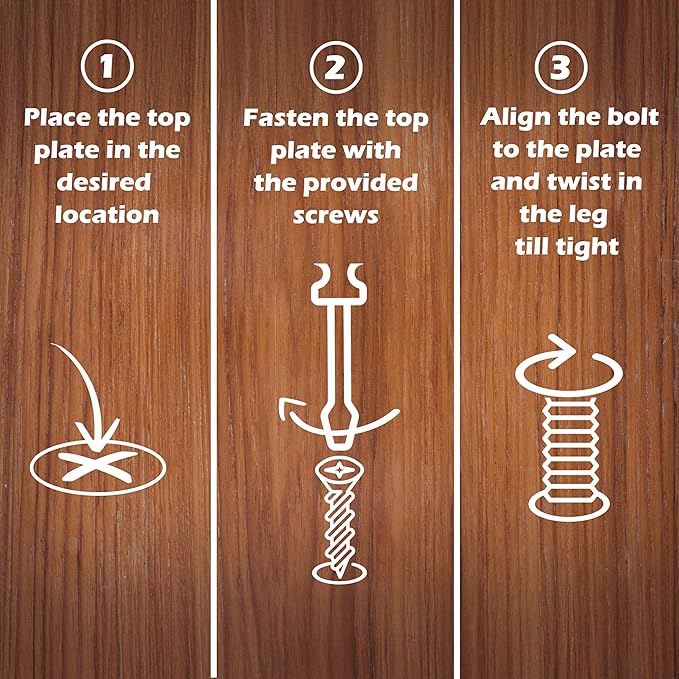 Waddell Round Taper Leg (1 Count, 22" H) | Self Leveling Quick Mount Wooden Legs with 5/16" #18 Hanger Bolt | Decorative Unfinished Furniture Legs for DIY Home Improvement | Mid Century Modern Decor
