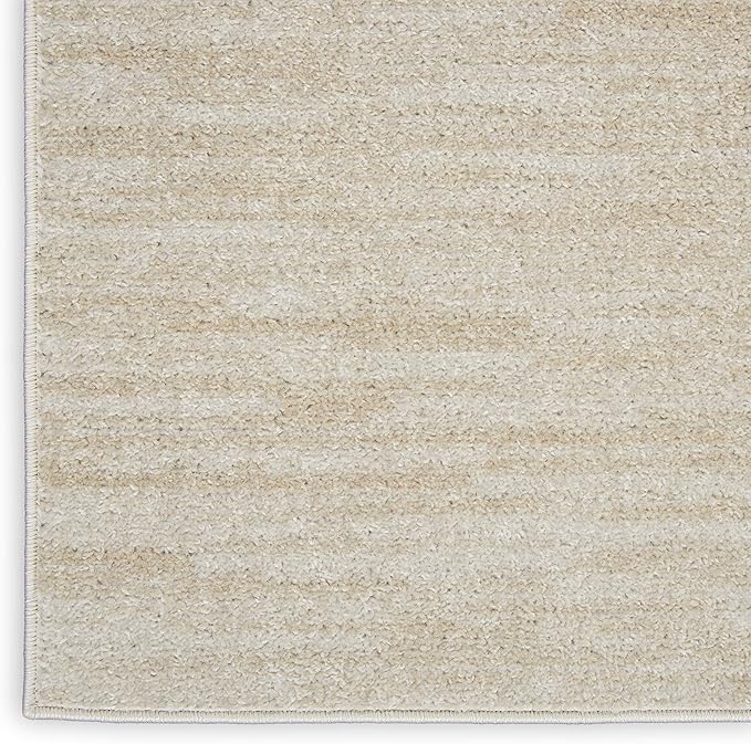 Nourison Home Nourison Essentials Ivory Beige 2'2" x 10' Area Rug - Easy Clean, Non Shedding, Bed Room, Living Room, Dining Room, Kitchen (10' Runner)