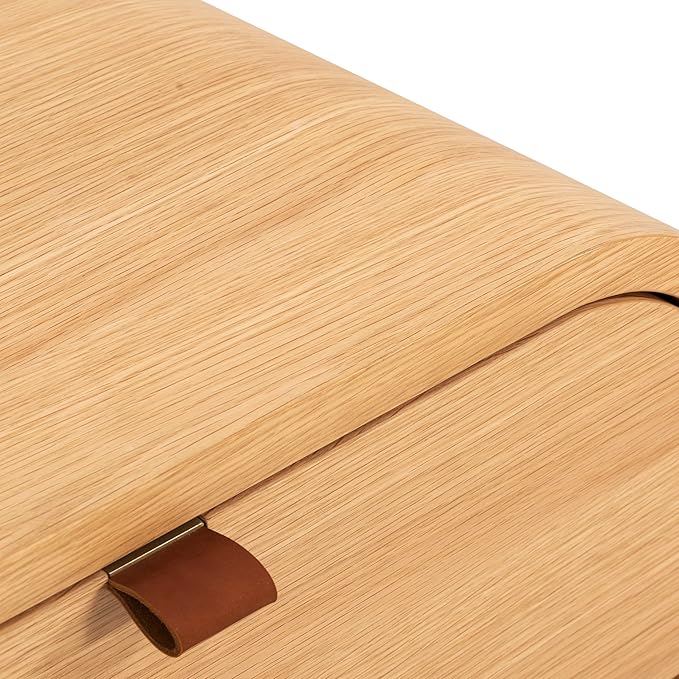 Poly & BARK Cirq Nightstand in Oak