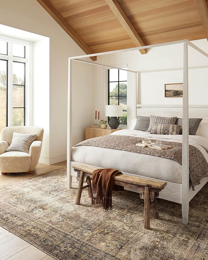 Loloi Amber Lewis Morgan Collection MOG-01 Sunset/Ink 2'-3" x 7'-6" 38" Thick Runner Rug feat. CloudPile, Neutral, Room Décor, Vintage Inspired, Livingroom, Bedroom, Dining Area