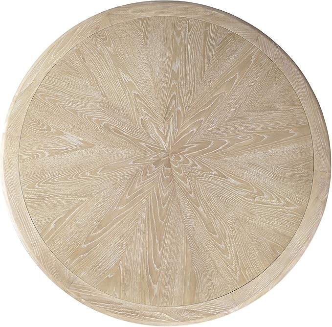 Jofran Nash Mid-Century Modern Round Pedestal Dining Table for Kitchen or Dining Room