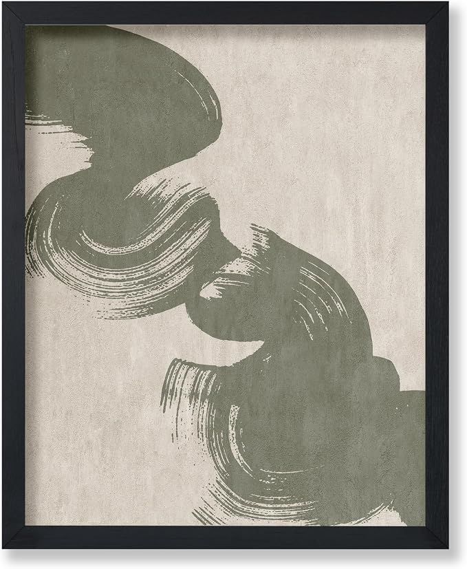 Poster Master Brush Strokes Poster - Painted Swirl Print - Paint Strokes Art - Drawing & Sketch Design - Abstract & Painting - Office or Bedroom Decor - 8x10 UNFRAMED Wall Decor