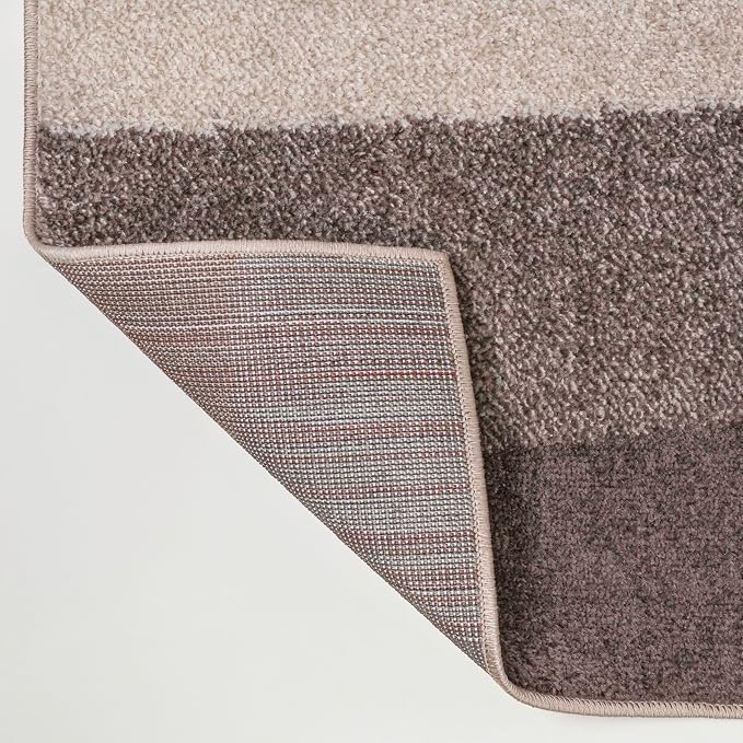 JONATHAN Y Prism Geometric Striped Beige/Brown Indoor Area Rug 4x6, Modern, Coastal, Easy-Cleaning for Living Room, Bedroom, Kitchen, Pet Friendly, Non-Shedding (DZC101C-4)