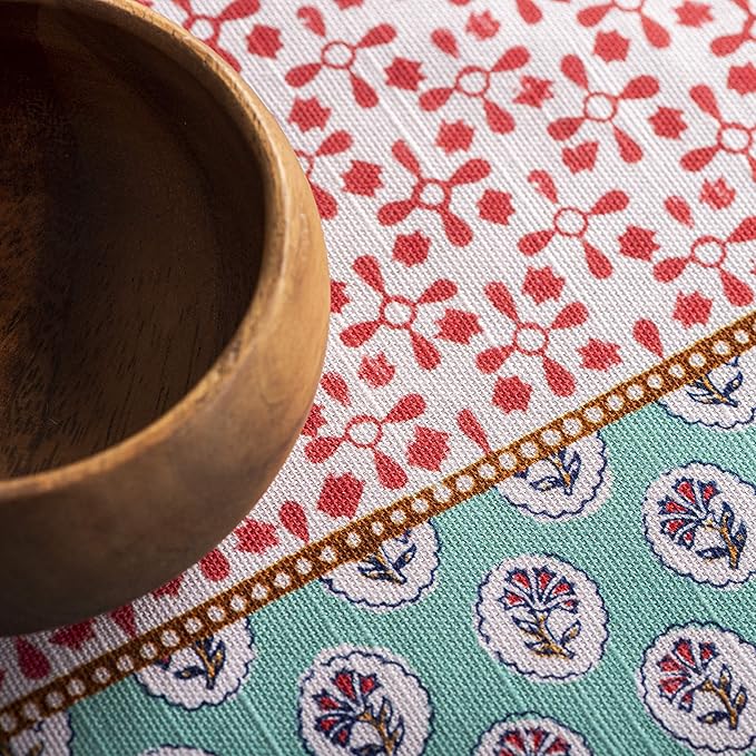 Maison d' Hermine Table Cloth Rectangle Table 100% Cotton 60 x 120 Inches Tablecloth Reusable Decorative for Dining Room Farmhouse Home Valentines Day Decorations Spring Summer - Provence