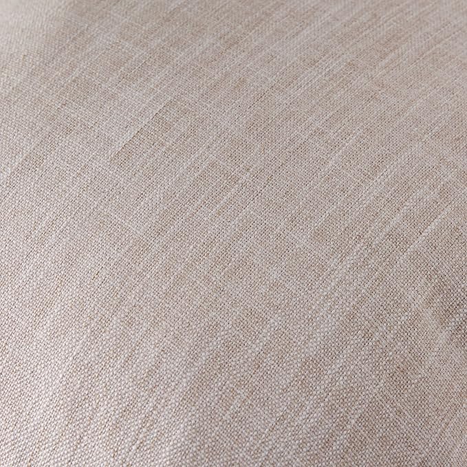 ZeeMart Rustic Cotton Linen Throw Pillow Covers Set of 2, 22x22 Inch Taupe, Farmhouse Style Decorative Couch Pillow Cases Beige Cushion Covers for Sofa Bed Living Room Home Decor