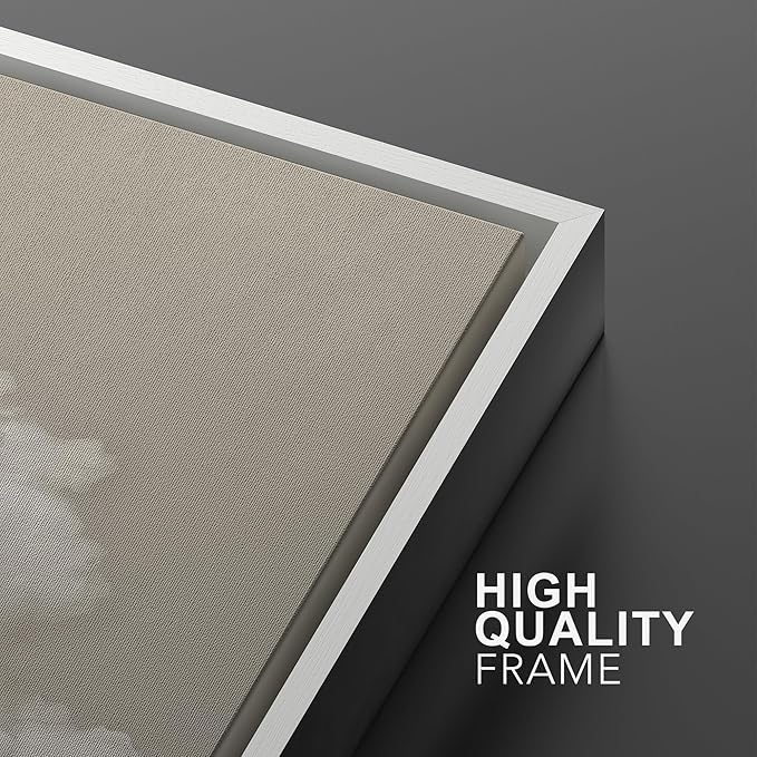 MUDECOR Framed Wall Art Print Set Serene Sky Filled with Fluffy Clouds Illustrations Modern Art Decorative Colorful for Living Room, Bedroom, Office - 16"x24"x3 White