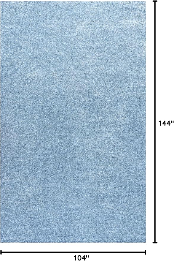 JONATHAN Y Haze Solid Low-Pile Classic Blue Indoor Area Rug 9x12, Coastal,Bohemian,Minimalist,Classic, Easy-Cleaning for Living Room,Bedroom,Kitchen,Pet Friendly,Non-Shedding (SEU100F-9)