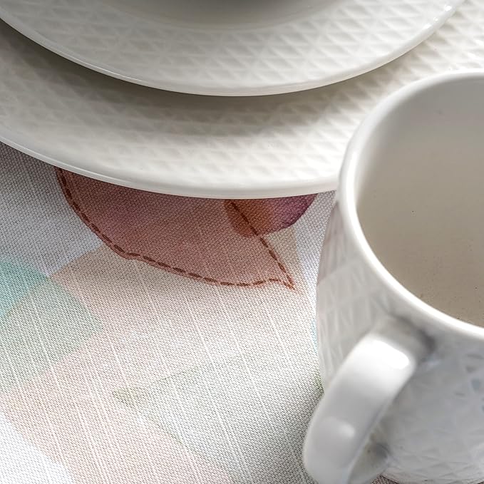 Maison d' Hermine Table Cloth Round Table 100% Cotton 69 Round Inches Tablecloth Reusable Decorative for Dining Room Farmhouse Home Valentines Day Decorations Spring Summer - Summer Picnic