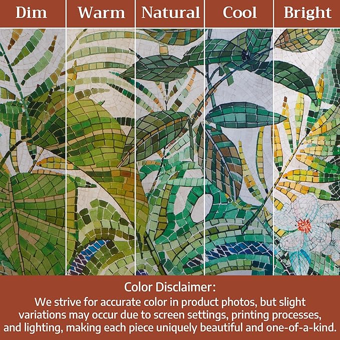 Maison d' Hermine Premium Table Cloth Rectangle Table 100% Combed Cotton 90 x 70 Inches Tablecloth Reusable Decorative for Dining Room, Farmhouse, Home, Party, Festive & Wedding - Mosaic