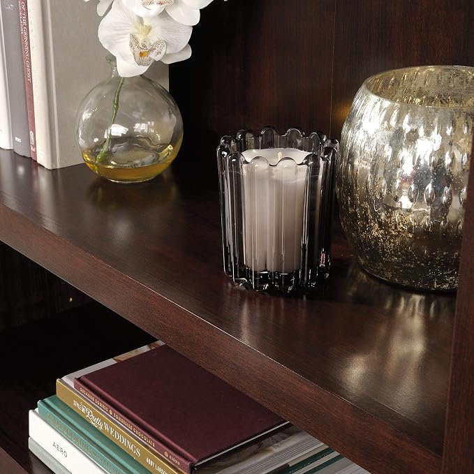 Sauder Miscellaneous Storage 5-Shelf/ Book Shelf 2-Door Bookcase, Select Cherry finish