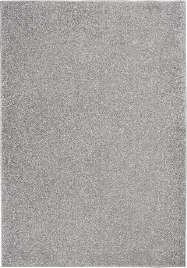 Nourison Home Nourison Essentials Silver Grey 5' x 8' Area Rug - Easy Clean, Non Shedding, Bed Room, Living Room, Dining Room, Kitchen (5' x 8')