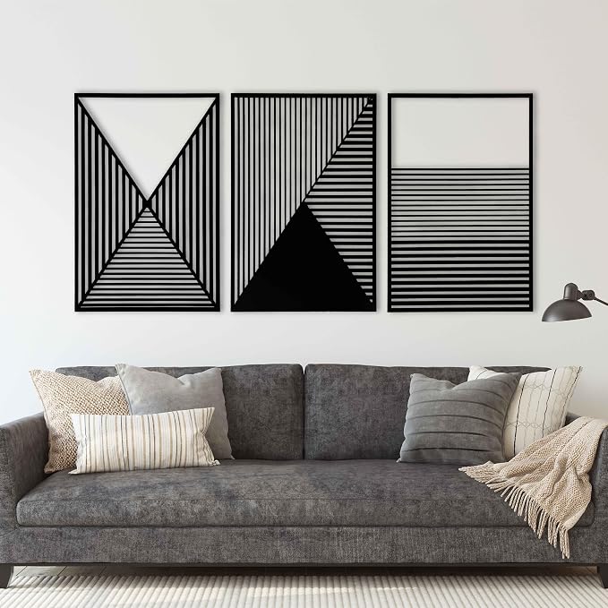 Abstract Wood Wall Art, Geometric Design for Modern & Minimalist Interiors, Contemporary Large Wooden Wall Art, Unique Wood Wall Panels