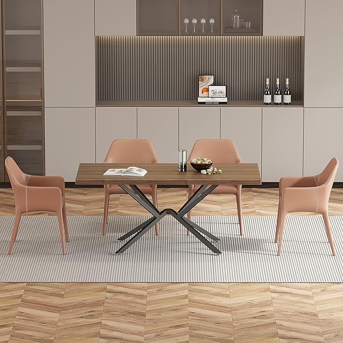 28 Inch Dining Table Base Only with Dual Assembly Heavy Metal Table Legs for Wood & Glass DIY Adjustable Footrest